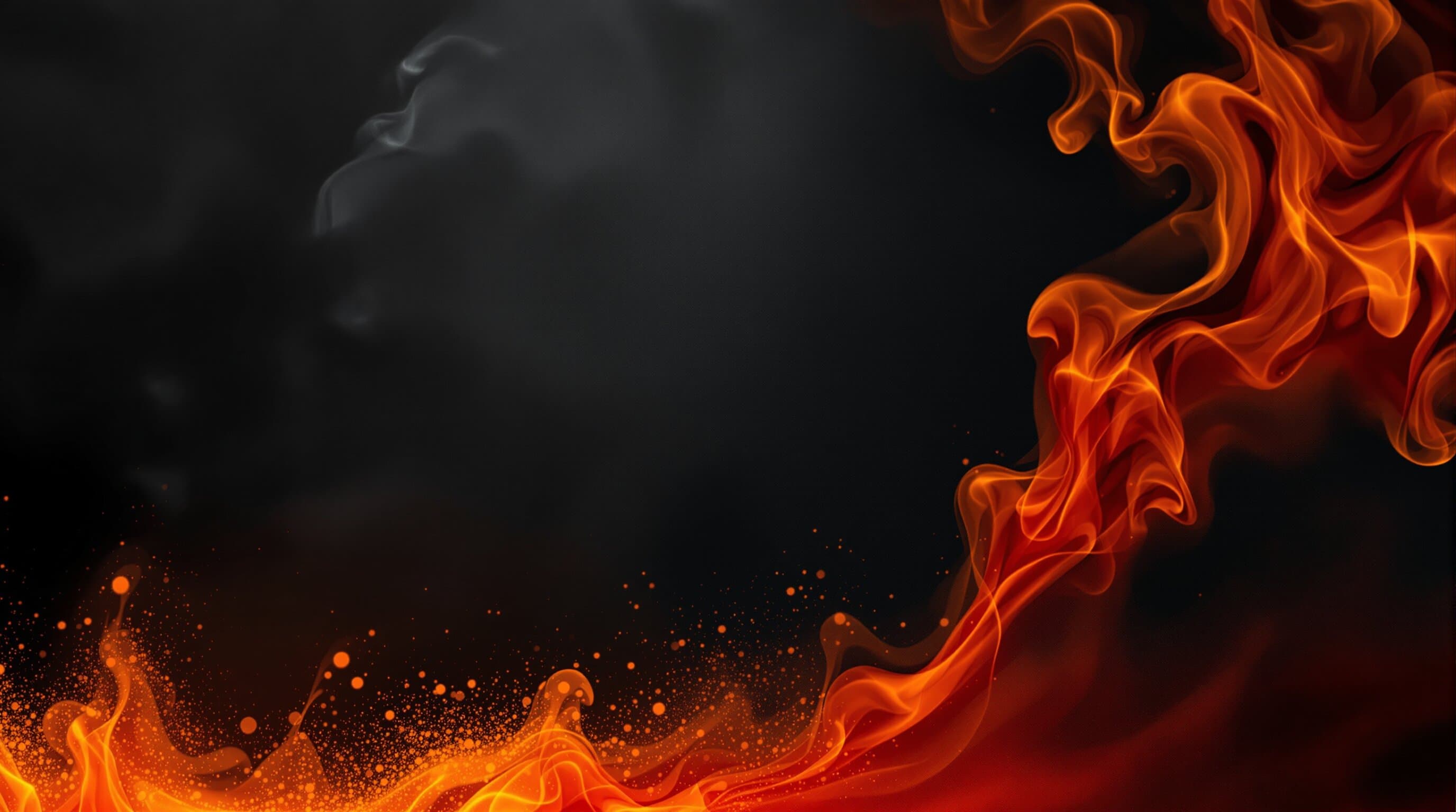 Abstract flame backdrop